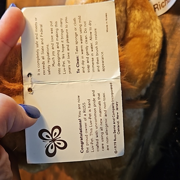 Russ Luv-Pets Lion "Richard" (1979) - Picture 7 of 9